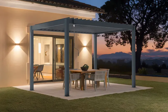 CAZEBOO Pérgola Bioclimática PIANA Aluminio 3x2 m Antracita Autoportante