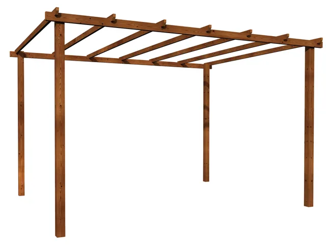 DÉCOR ET JARDIN Pérgola Madera Tanger 3x4 m Marrón Tratamiento Autoclave