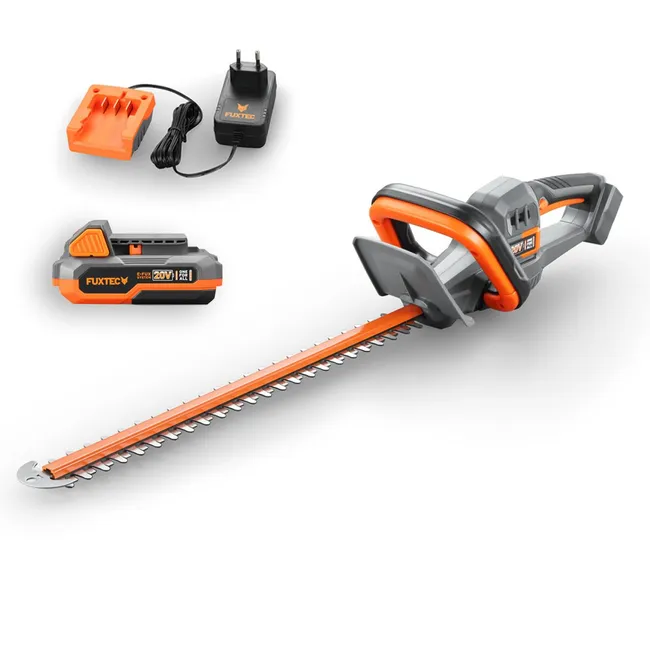 FUXTEC Cortasetos a Batería 20V FX-E1HS20 Kit con Batería y Cargador 52cm