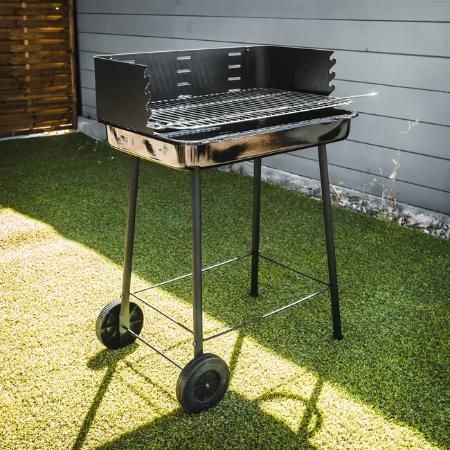 OPP Barbacoa Carbón Rectangular 40x63 cm para menos de 6 Personas