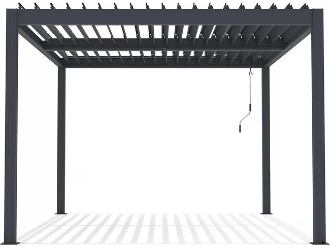 Pérgola Bioclimática Aluminio 3x4 m Antracita Habitat et Jardin