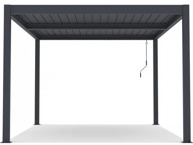 Pérgola Bioclimática Aluminio 3x4 m Antracita Habitat et Jardin