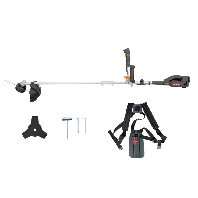WORX Desbrozadora a Batería Nitro 40V 4Ah con 2 Baterías y Disco